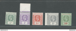 1922-27 Gilbert E Ellice Islands, Stanley Gibbons N. 27s-35s, Giorgio V, MNH** - Andere & Zonder Classificatie