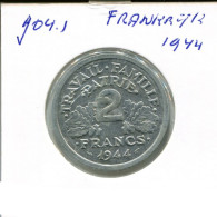 2 FRANCS 1944 FRANCE French Coin #AN349.U.A - 2 Francs