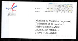 P237 - VIGNETTE SUR LETTRE DE BENING SAINT AVOLD DU 19/11/12 - AQUA REVE - Storia Postale