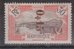 Martinique N° 108a Avec Charnière Surcharge Renversée - Ungebraucht