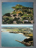 CP 22 Côtes Du Nord  SAINT JACUT DE LA MER  - Lot De 2 Cartes Postales - Vue Aérienne Du Chef De L'Isle - Le Port Et Vue - Saint-Jacut-de-la-Mer