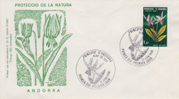 Enveloppe  FDC  1er  Jour  ANDORRE    Flore  :  Dent  De  Gos    1980 - FDC