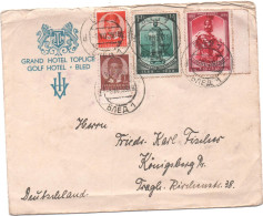 Yougoslavie - 1939 - Enveloppe Timbrée -( Sans Correspondance)  "bataille De Kosovo " 2 Timbres  + Complt D'affran. - Covers & Documents