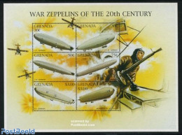 Grenada 1996 Airships 6v M/s, Mint NH, Transport - Zeppelins - Zeppeline