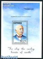 Guyana 1992 Graf Von Zeppelin S/s, Mint NH, Transport - Zeppelins - Zeppeline