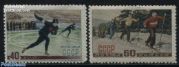 Russia, Soviet Union 1952 Wintersports 2v, Mint NH, Sport - Skating - Skiing - Sport (other And Mixed) - Neufs