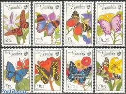 Gambia 1989 Butterflies 8v, Mint NH, Nature - Butterflies - Gambie (...-1964)