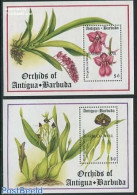 Barbuda 1994 Orchids 2 S/s, Mint NH, Nature - Flowers & Plants - Orchids - Barbuda (...-1981)