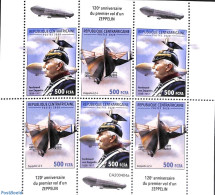 Central Africa 2020 Zeppelin M/s, Mint NH, Transport - Zeppelins - Zeppeline