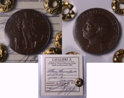 RARA !!! 2 CT. 1910 DONNA SU PRORA PERIZIATA CAVALIERE !!! - 1900-1946 : Victor Emmanuel III & Umberto II