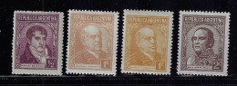 ARGENTINA  1935-39  SCOTT #418,419,420 MH - Gebruikt