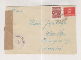 YUGOSLAVIA,1946 BEOGRAD  Censored  Cover To Austria - Covers & Documents