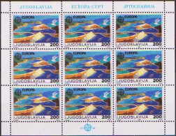 Yougoslavie - Jugoslawien - Yugoslavia Bloc Feuillet 1987 Y&T N°F2098 à F2099 - Michel N°KB2219 à KB2220 *** - EUROPA - Blocs-feuillets