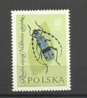 POLAND  1961 - INSECTS,  MNH - Ungebraucht