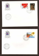 7 GANZSACHEN ISLAND GESTEMPELT NICHT GELAUFEN - Postal Stationery