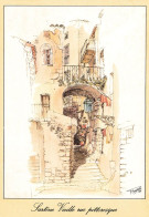 LA CORSE INOUBLIABLE - SARTENE VIEILLE RUE PITTORESQUE - DESSIN D APRES NATURE PAR M. PERREARD - Sartene