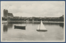 Prenzlau Stadtblick Mit Uckersee, Gelaufen 1929 (AK2443) - Prenzlau