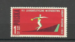 POLAND  1962 - SPORT  MNH - Neufs