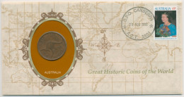 Australien 1990 Historische Münzen Numisbrief 1 Penny (N421) - Penny