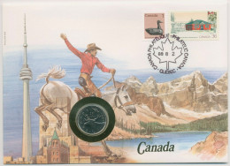 Kanada 1988 Gebirge Cowboy Numisbrief 25 Cent (N452) - Canada