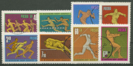 Polen 1966 Leichtathletik-WM Budapest 1680/87 Gestempelt - Oblitérés