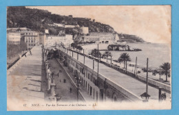 748 FRANCE FRANCIA NICE NIZA VUE DES TERRASSES ET DU CHÂTEAU RARE  POSTCARD - Monuments, édifices