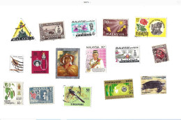 Collection De 40 Timbres  Oblitérés. - Malaysia (1964-...)