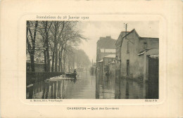 94* CHARENTON   Crue 1910  Quai Des Carrieres    RL13.1253 - Charenton Le Pont