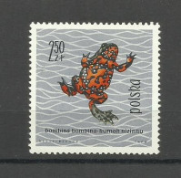 POLAND  1963 - REPTILES & AMPHIBIANS, MNH - Ungebraucht