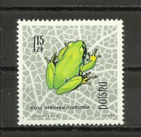 POLAND  1963 - REPTILES & AMPHIBIANS, MNH - Neufs