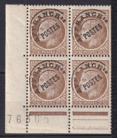 FRANCE - Mazelin - 2 F. 50 Avec Cercle Intérieur Cassé Et Manque Partiel De Plusieurs Lettres Dans Un Bloc De 4 TTB - 1893-1947