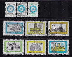 ARGENTINA  1977-78  SCOTT #1161...1178,1209...1218  9 STAMPS  USED - Usati