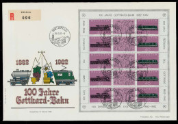 SCHWEIZ BLOCK KLEINBOGEN 1980-1989 Nr 1214-1215 X02639A - Blocs & Feuillets