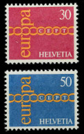 SCHWEIZ 1971 Nr 947-948 Postfrisch SAAA9DA - Unused Stamps