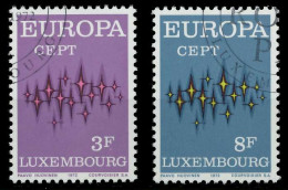 LUXEMBURG 1972 Nr 846-847 Gestempelt X040416 - Usados