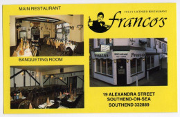 SOUTHEND ON SEA : FRANCO'S RESTAURANT, ALEXANDRA STREET - Southend, Westcliff & Leigh