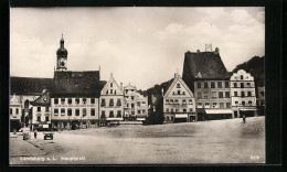 AK Landsberg A. L., Hauptplatz Mit Gasthaus Zum Goldenen Stern  - Landsberg