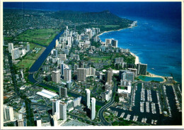 20-5-2024 (5 Z 36) USA (posted To Australia 1990) Waikiki Beach In Hawaii - Big Island Of Hawaii