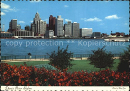 72572721 Detroit_Michigan River Skyline - Andere & Zonder Classificatie