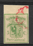 SWITZERLAND GENEVE Yv# 4 Used FORGERY - Gebraucht