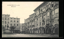 AK Wasserburg A. Inn, Partie Am Marienplatz  - Wasserburg A. Inn