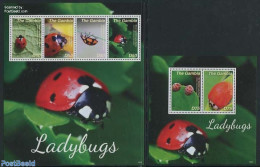 Gambia 2014 Ladybugs 2 S/s, Mint NH, Nature - Insects - Gambie (...-1964)