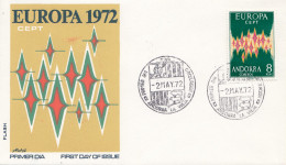 Andorra: 1972: Europa FDC - Autres & Non Classés