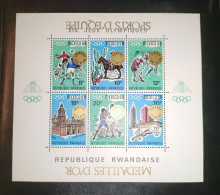 Rwanda - BL13 - Sports D'équipe - Médailles Renversées - JO Mexico - 1968 - MNH - Neufs