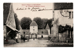 89 VAULUISANT VILLENEUVE L'ARCHEVEQUE - Ferme Du Château - Edit André - Cour De Ferme - Cheval Attelé à Une Charette - Villeneuve-l'Archevêque