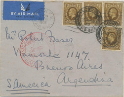 GB 1936 South Atlantic Catapult Airmail DLH L 205 LONDON - BERLIN - BUENOS AIRES - Brieven En Documenten