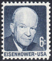 !a! USA Sc# 1393 MNH SINGLE (a1) - Dwight D. Eisenhower - Neufs