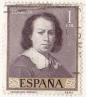 1960 - ESPAÑA - BARTOLOME ESTEBAN MURILLO - AUTORRETRATO - EDIFIL 1275 - Gebraucht