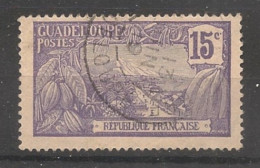 GUADELOUPE - 1905-07 - N°YT. 60 - Mont Houelmont 15c Violet - Oblitéré / Used - Used Stamps