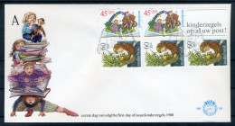 NEDERLAND E189a FDC 1980 - Blok Kinderzegels -2 - FDC
